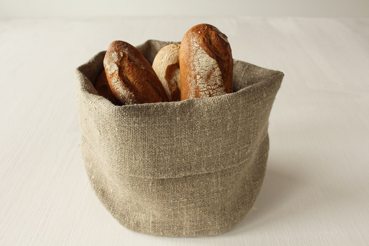 Cestino per pane in Lino naturale